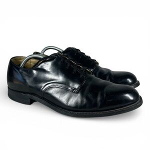 Vintage Craddock Terry Shoes Mens 10.5 R Military Dress Oxford  High Gloss 1980